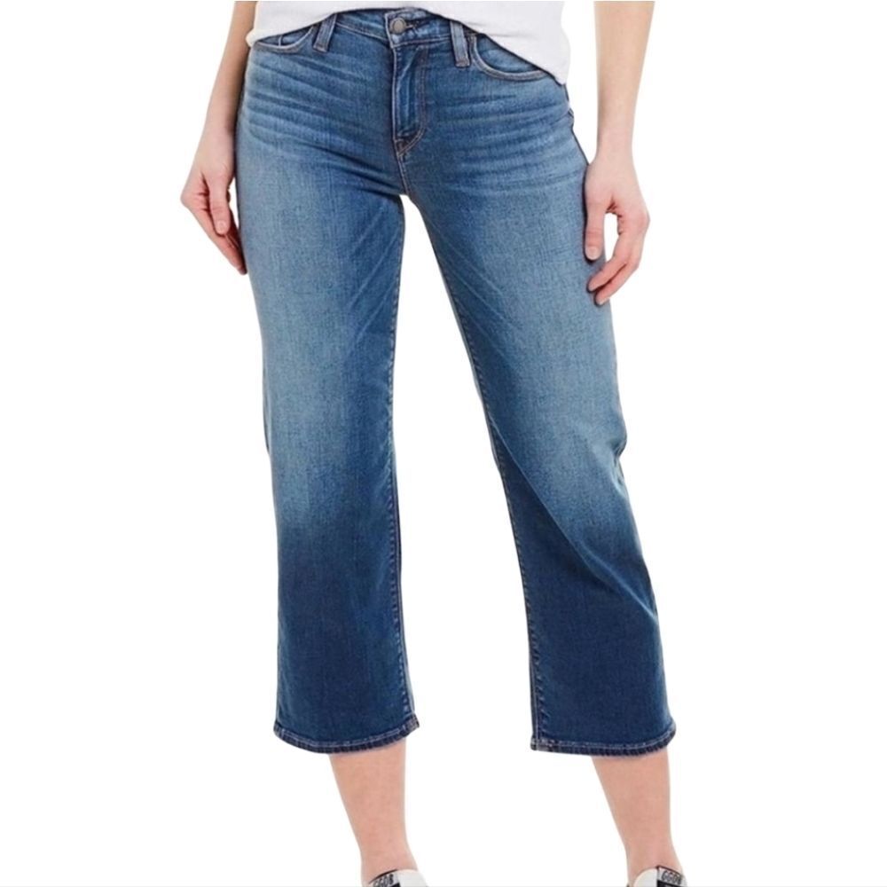 Hudson Stella Mid Rise Crop Straight Leg Jeans Size 27